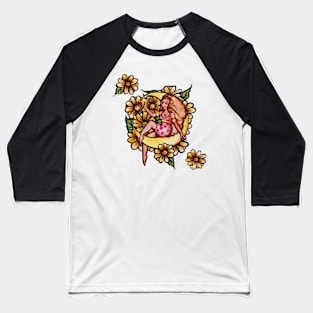 Flower Moon Goddess Baseball T-Shirt